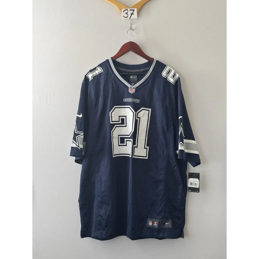 Nike Ezekiel Elliott #21 Dallas Cowboys NFL Jersey Men’s 2XL Navy NWT